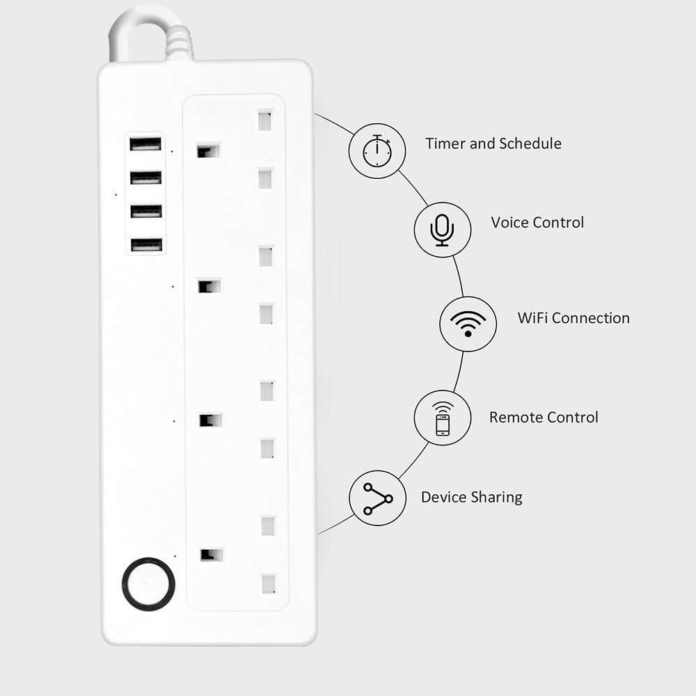 Graffiti Intelligent Remote WiFi British Standard Socket