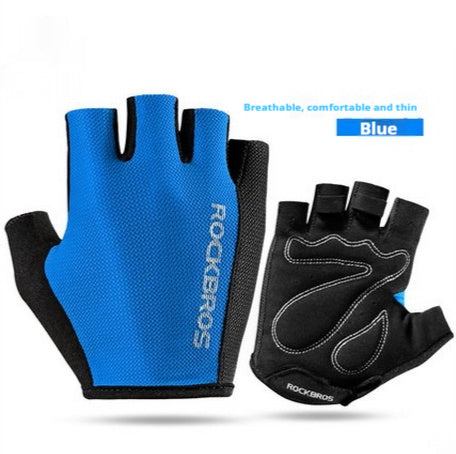 Gants de Cyclisme Mi-doigts Homme Femme Antidérapants Respirants