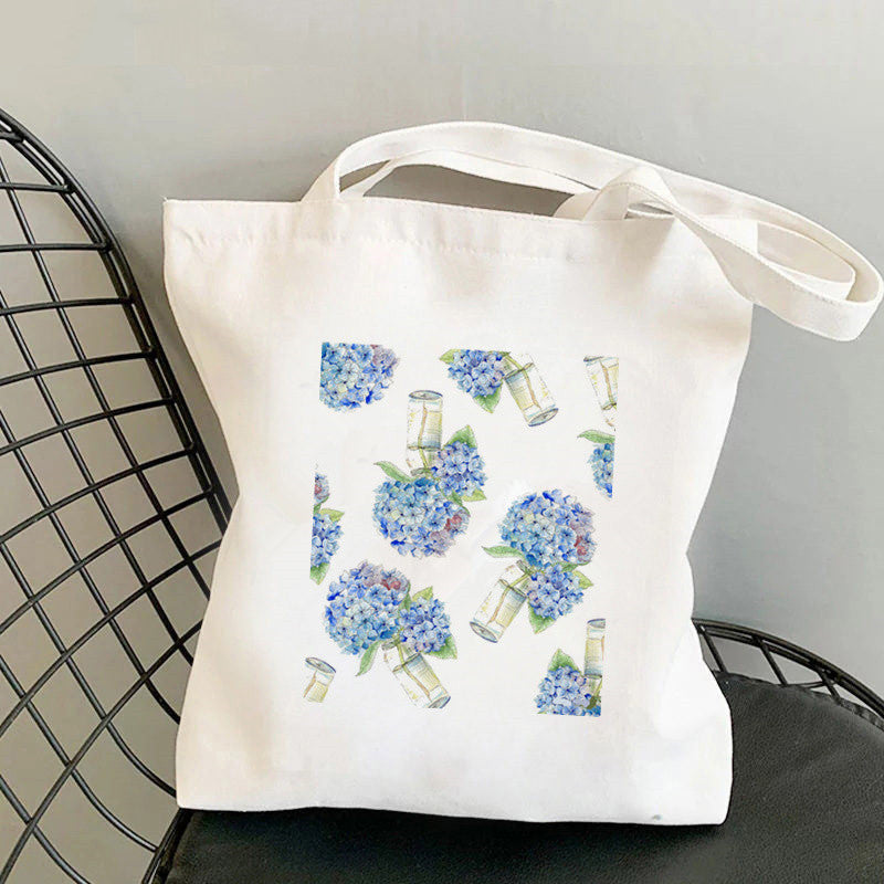 Women's Fashion Canvas One Shoulder Tote Shopping Bag