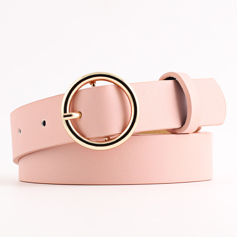 Ceinture pour femme à boucle ronde