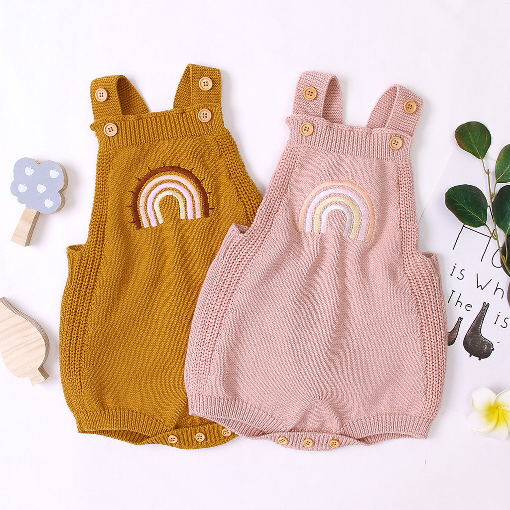 Combinaison en tricot avec licou triangle