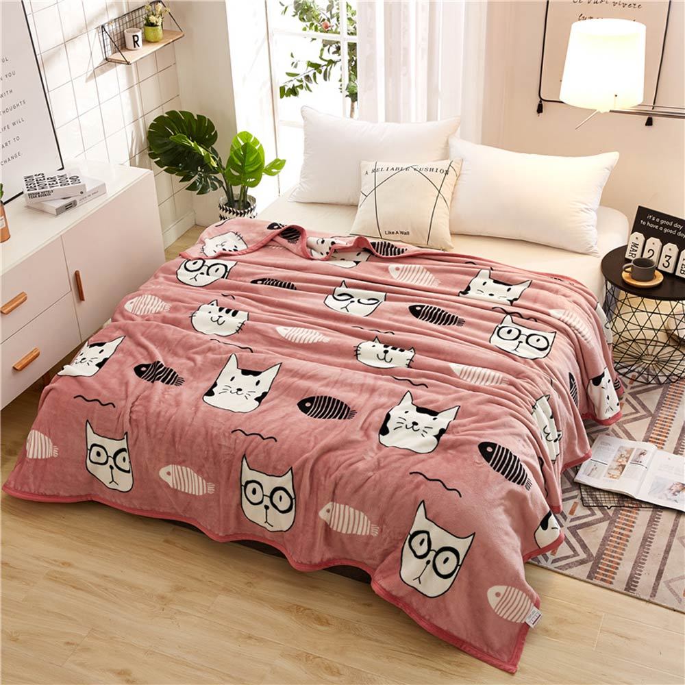 Autumn And Winter Thickened Single And Double Flannel Blanket