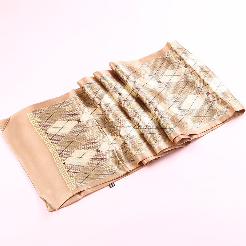 Écharpe en crêpe de soie double face pour homme