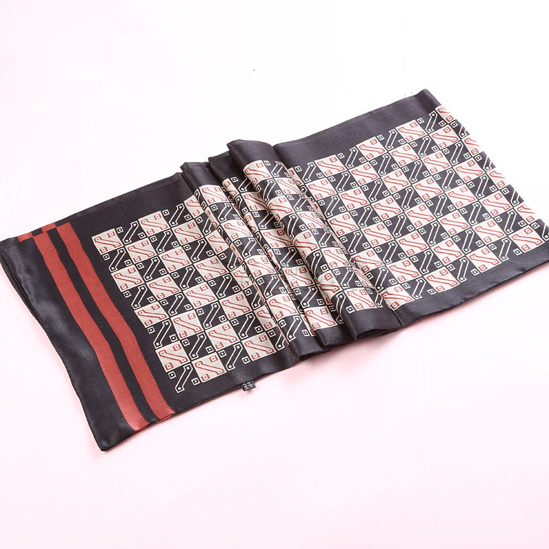 Écharpe en crêpe de soie double face pour homme