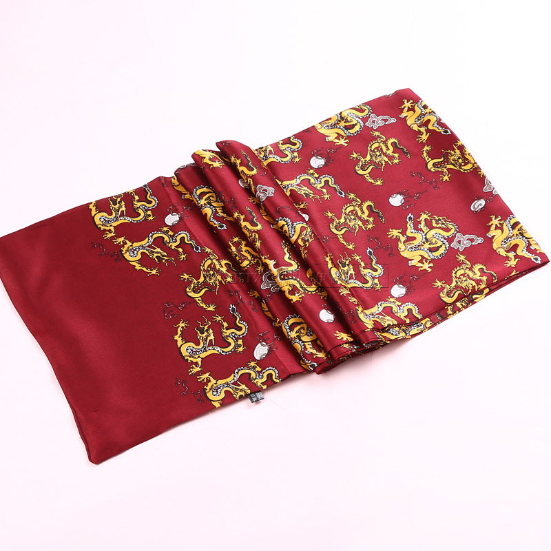 Écharpe en crêpe de soie double face pour homme