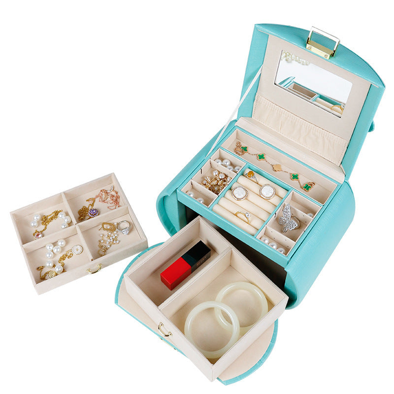 Jewelry Storage Box Necklace Bracelet White High-end