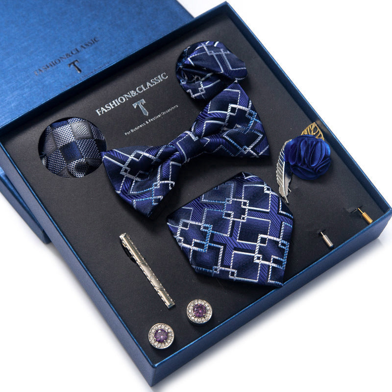 Ensemble cravate et costume formel 8 pièces pour homme
