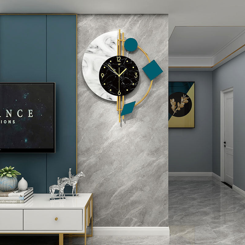 Horloges Murales à Quartz Créatives Simples et Élégantes pour Salon