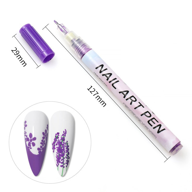 Stylo Peinture Pigment Acrylique pour Ongles Câble de Modélisation DIY