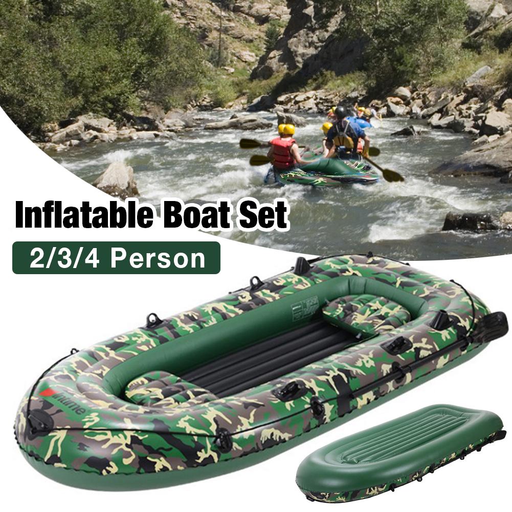 Bateau de pêche gonflable, kayak épaissi, bateau gonflable portable pliable
