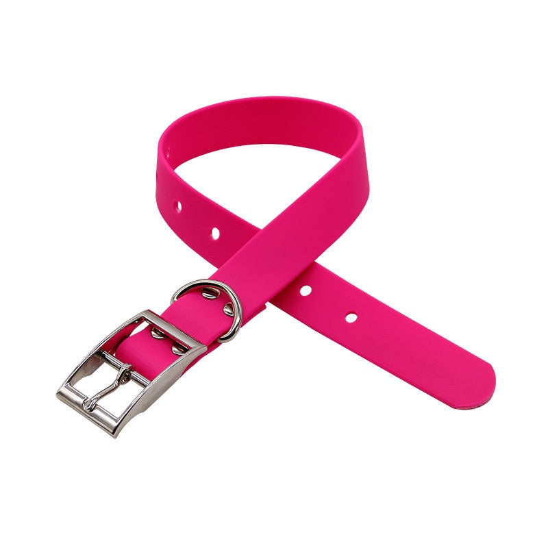 Collier pour chien en PVC en gros, étanche, résistant à l'usure, collier de traction pour chien, fournitures pour animaux de compagnie