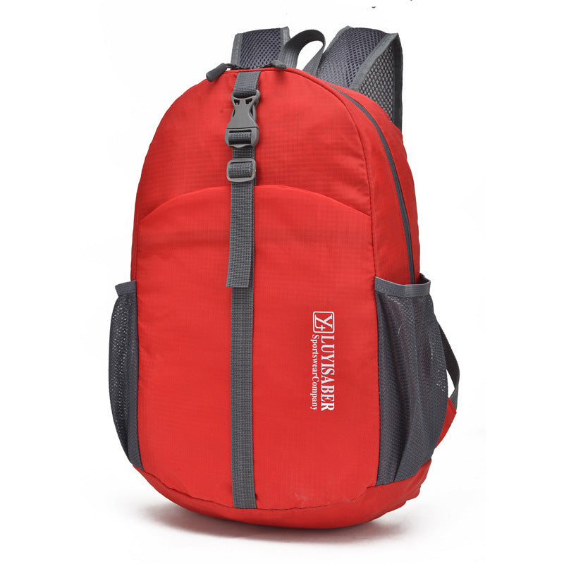 Sac à dos de randonnée pliable en nylon imperméable et léger pour sports de plein air