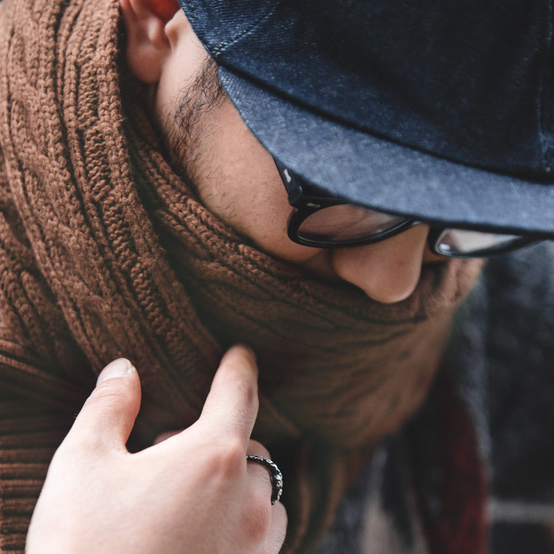 New Warm Scarf Men's Winter Korean Edition