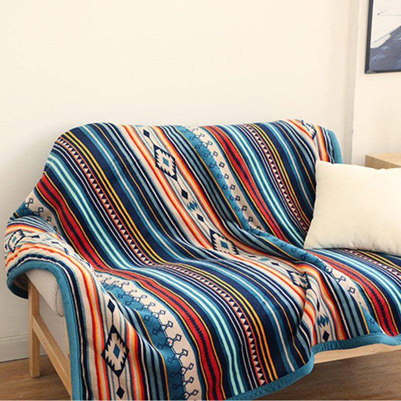Coral fleece blanket quilt thickened air conditioning blanket