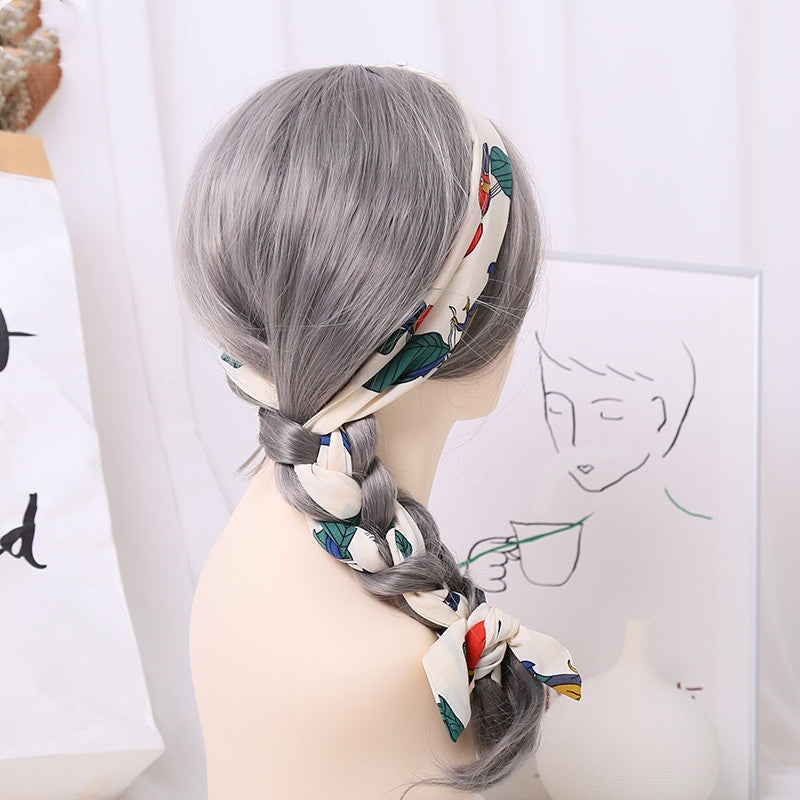Women''s Net Red Head Rope Braided Hair Retro Ribbon