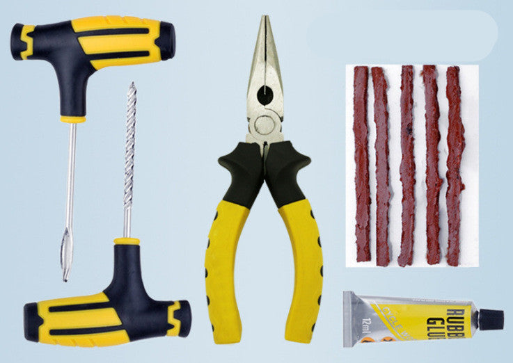 Kit d'outils de réparation d'urgence pour pneus de voiture