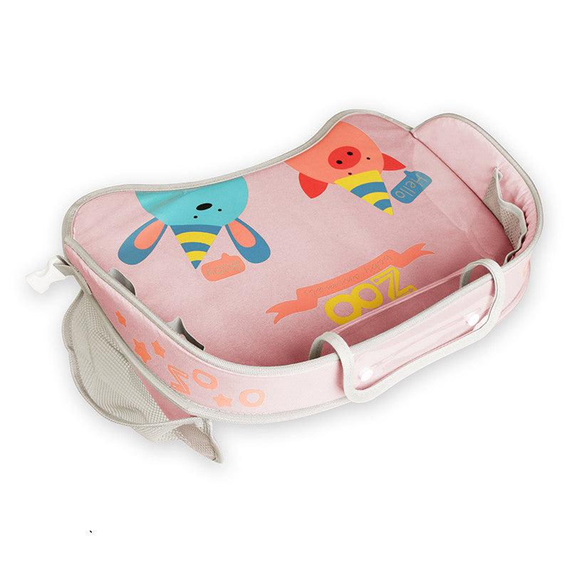 Plateau de Siège de Sécurité pour Bébé, Table de Rangement de Voiture pour Enfant