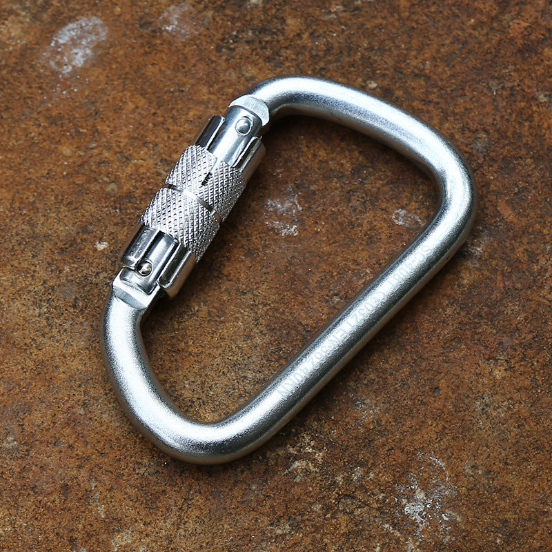 Rock Climbing Mountain Rescue D Type Automatic Steel