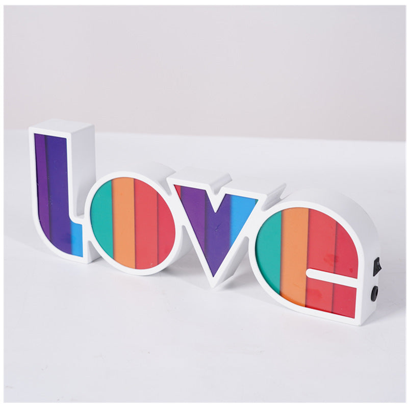Guirlandes lumineuses décoratives Proposition Confession Arrangement de vacances Lettres LED anglaises AMOUR