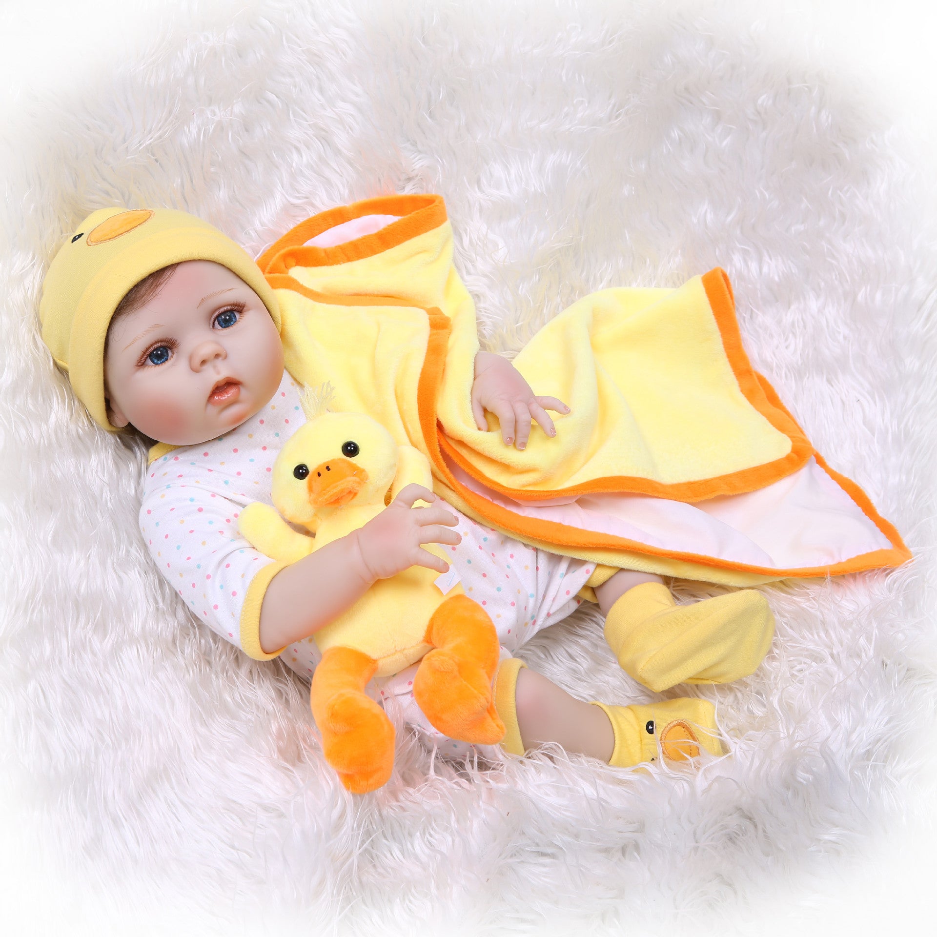 All-Plastic Simulation Baby Doll, Baby Clothing Model Cute Doll