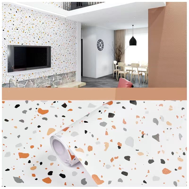 Wallpaper Self-Adhesive Waterproof And Moisture-Proof Milk Tea Shop Kitchen Dormitory