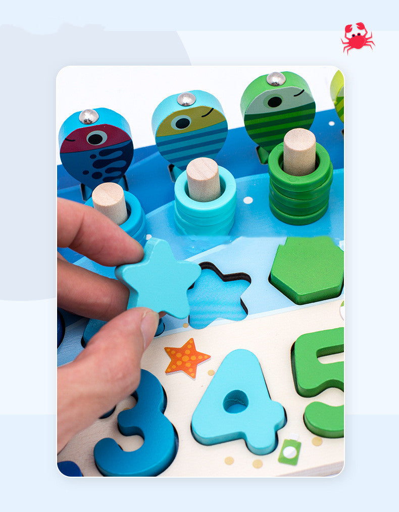 Jouets éducatifs de pêche magnétique pour enfants