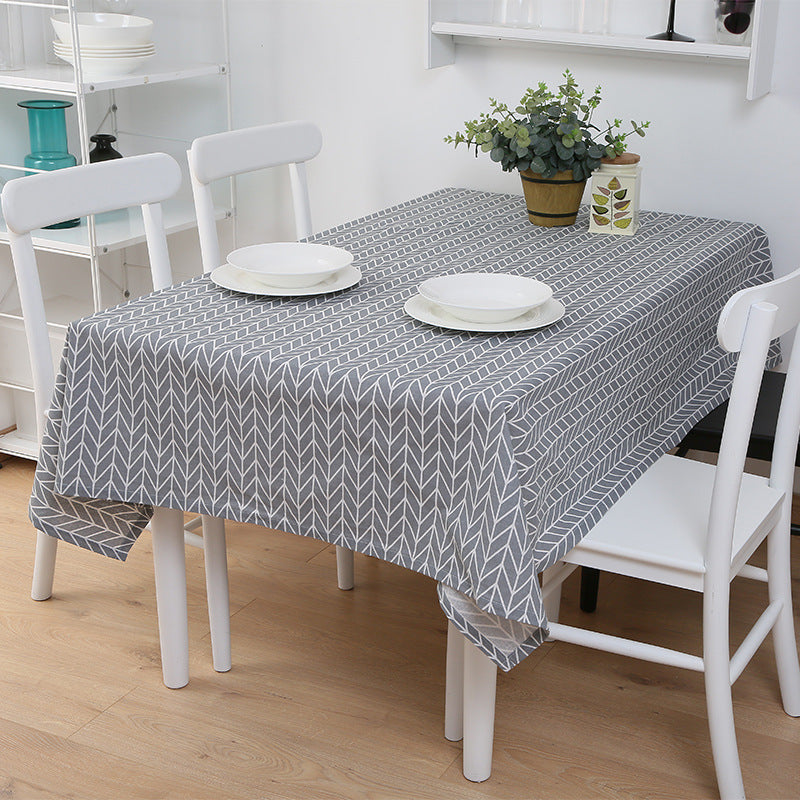 Nappe rectangulaire imperméable pour table basse de restaurant
