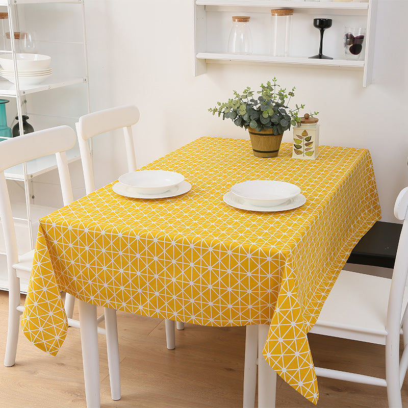 Nappe rectangulaire imperméable pour table basse de restaurant