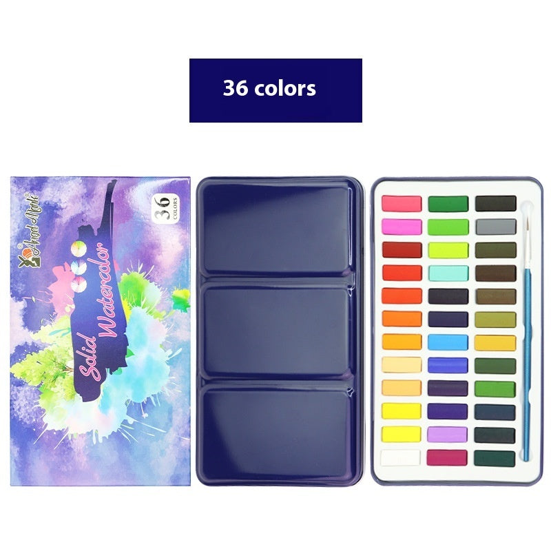 Student Solid Watercolor Watercolor Art Painting Kit