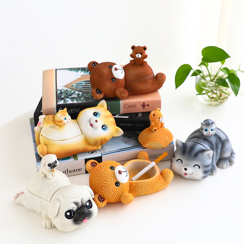 Home Living Room Creative Anti-Fly Ash Decorative Ornaments With Cover