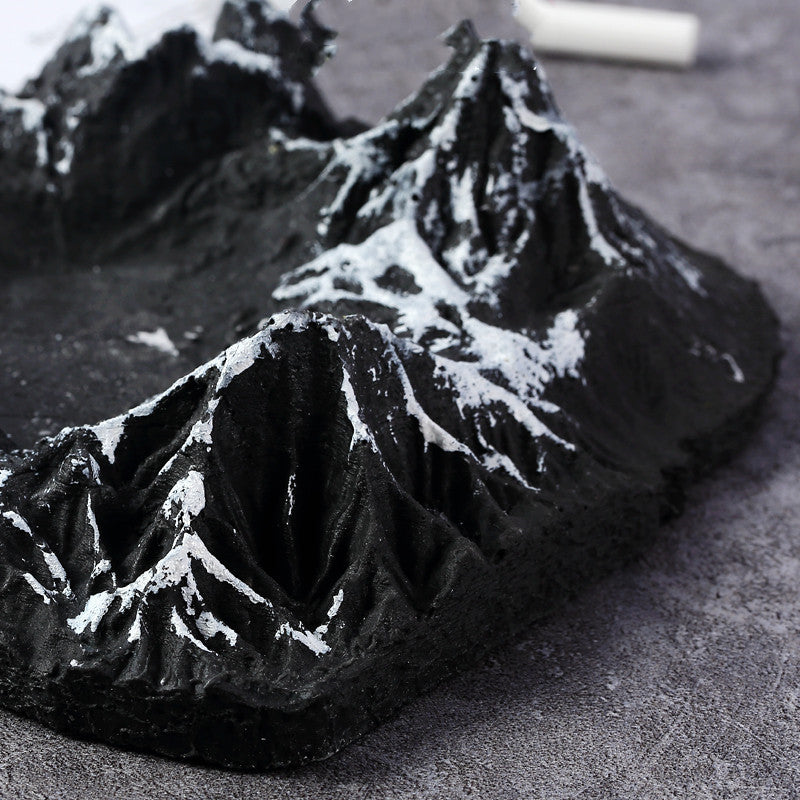 Resin Snow Mountain Peak Ashtray Decoration