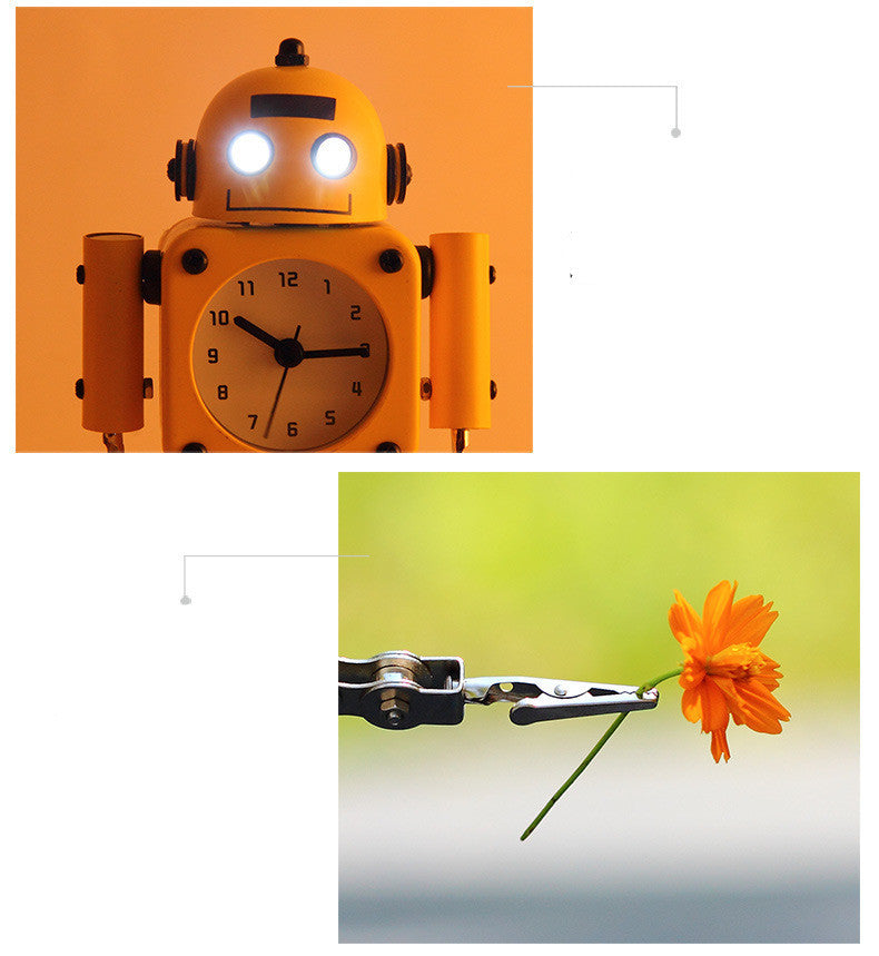Deformation Robot Alarm Clock Creative Student Small Alarm Clock