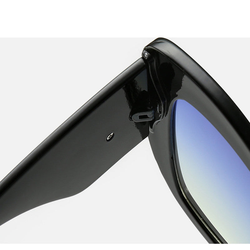 Lunettes de soleil œil-de-chat tendance léopard à grande monture, lunettes de soleil œil-de-chat personnalisées