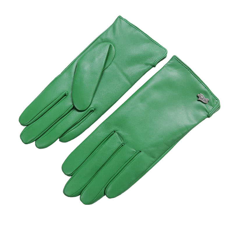Simple And Generous Basic Warm Leather Sheepskin Gloves