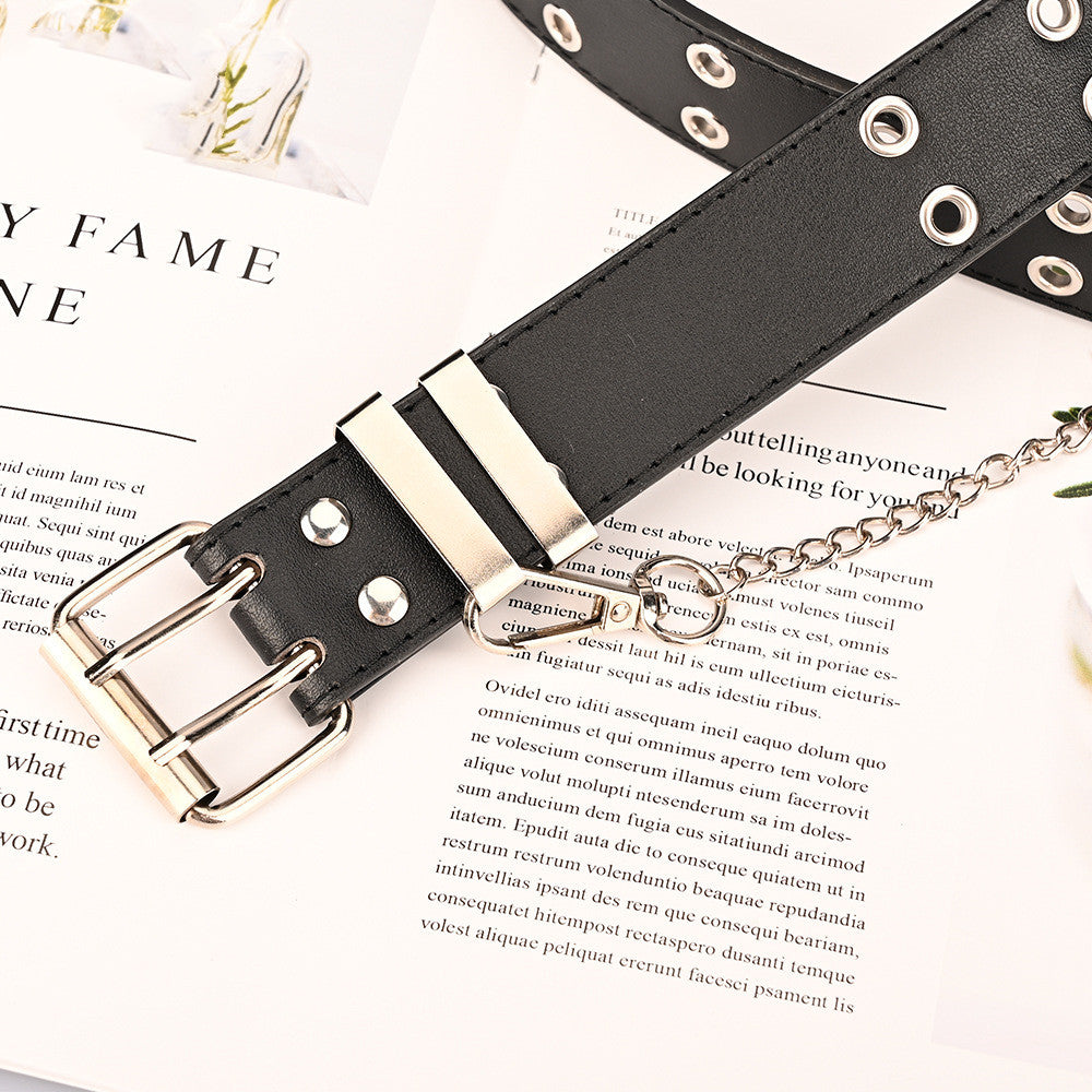 Punk Style Ladies Belt Jeans Fashion Chain Decorative Belt