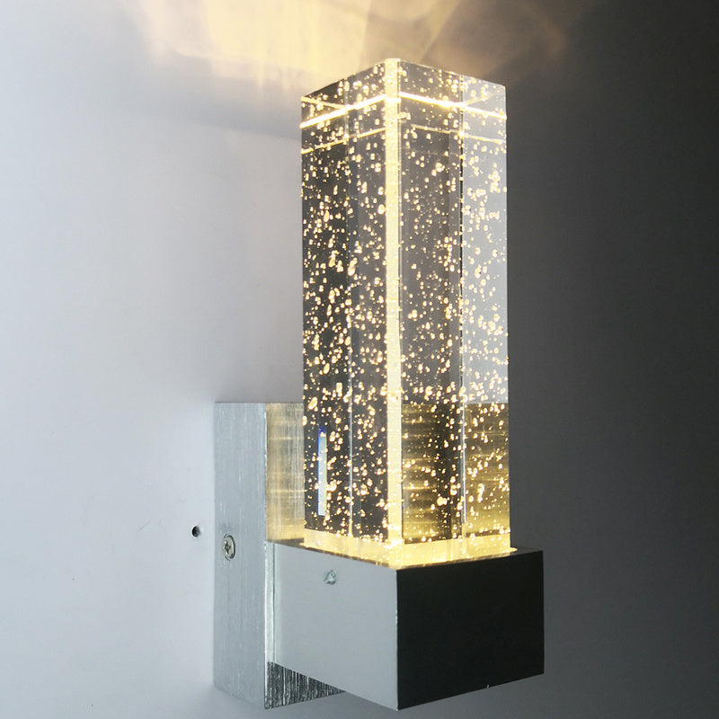 Applique Murale LED en Aluminium avec Boules de Cristal de Haute Qualité