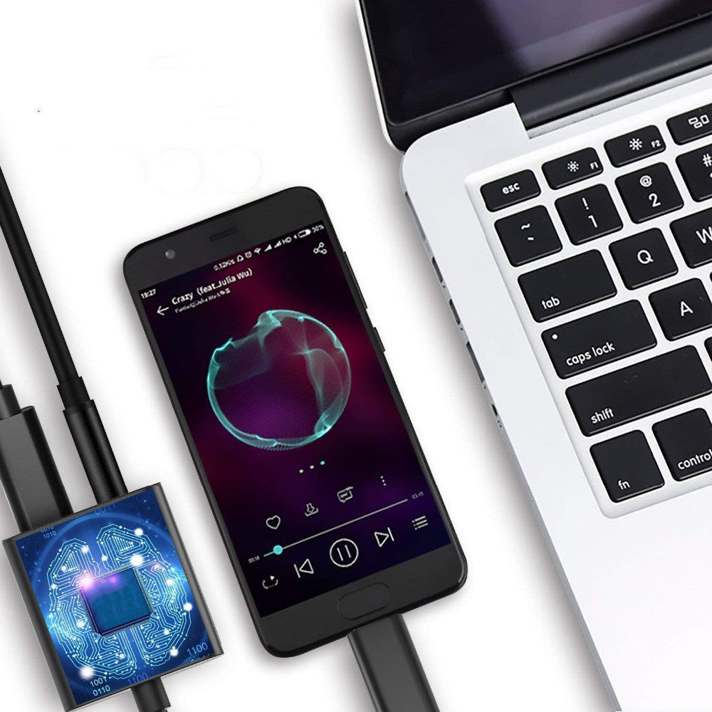 Applicable Digital Audio Adapter Cable To Headphone Adapter Combo