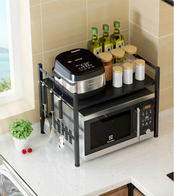 Étagère multifonctionnelle rétractable pour four à micro-ondes de cuisine