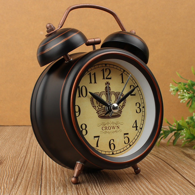 Creative Personality Student Bedside Metal Alarm Clock