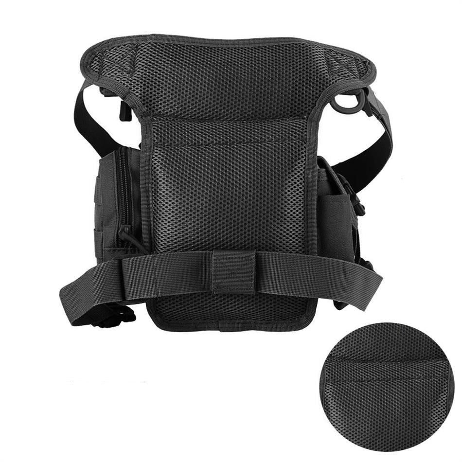 Sac de Cuisse Tactique Outdoor Holster Jambe Sacoche de Ceinture Multifonction