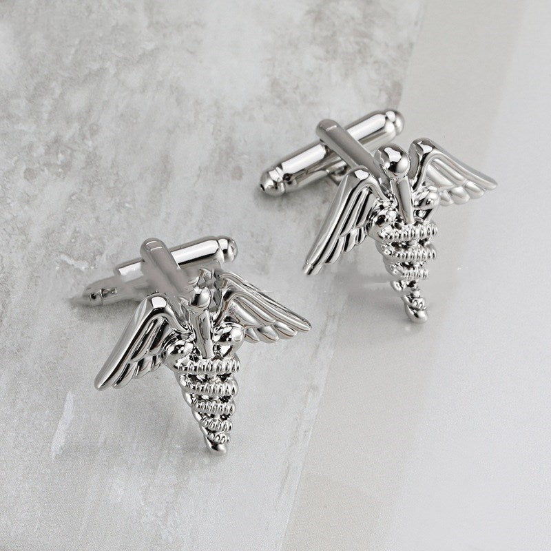 Mercury's Scepter Scepter Men's French Cufflinks