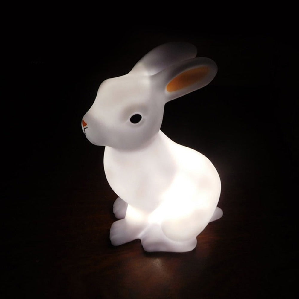 Veilleuse lapin LED, adorable lampe animale