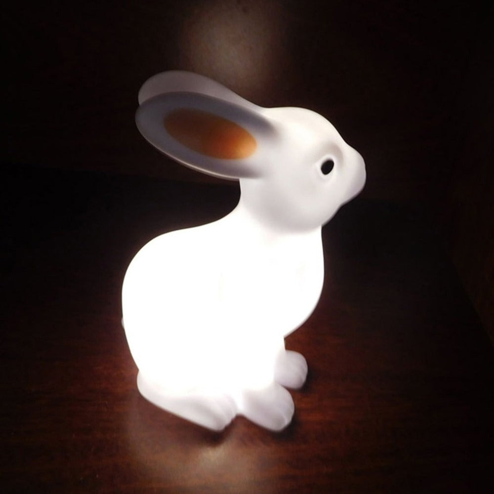 Veilleuse lapin LED, adorable lampe animale