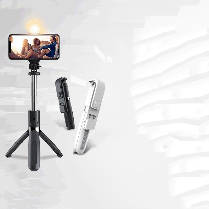 Compatible with Apple, Selfie Stick With Supplementary Light Three-Tone Light Horizontal And Vertical Shot Tripod