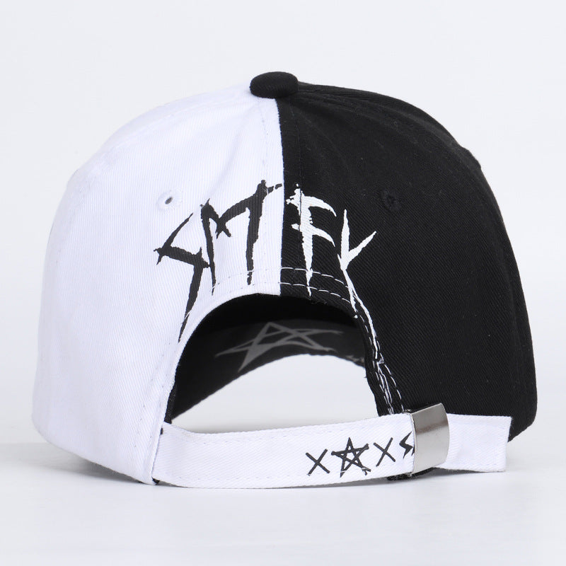 Casquette de baseball Hip Hop Graffiti Noir et Blanc