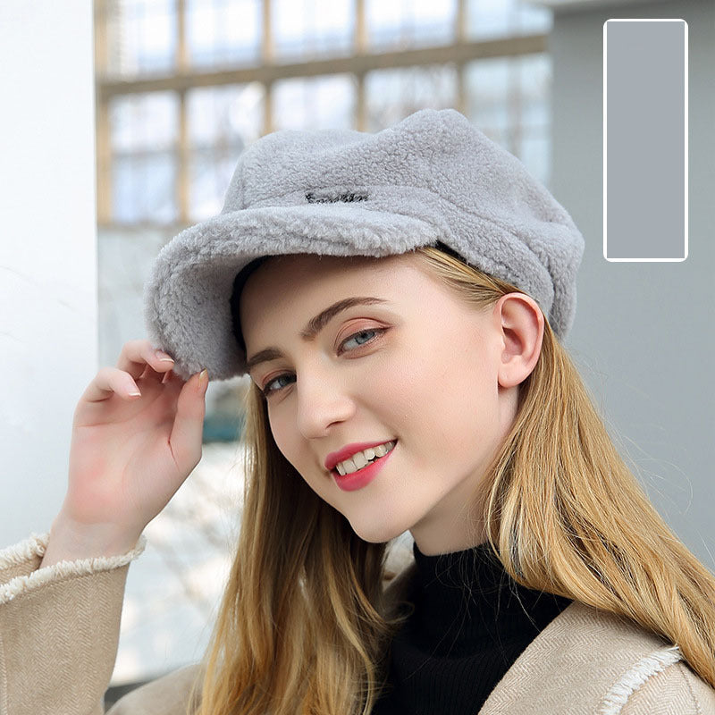 Women's Winter Sheep Shearing Thickened Warm Cap