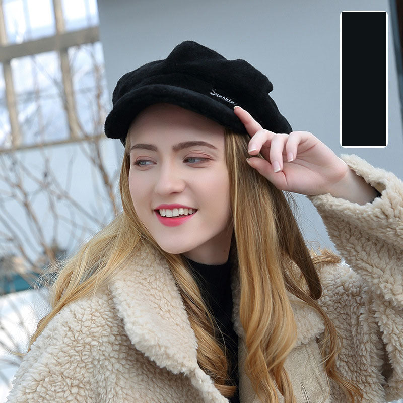 Women's Winter Sheep Shearing Thickened Warm Cap