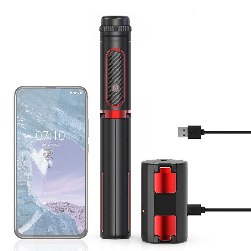 Stabilisateur anti-tremblement portable et perche à selfie Bluetooth