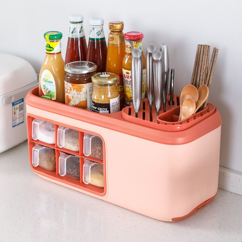 Multifunctional Seasoning Box Rack Knife Rack Chopstick Rack Condiment Rack