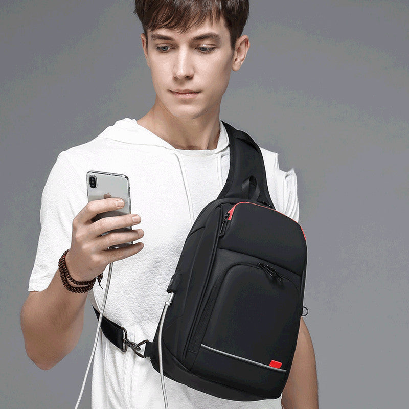 Sac à bandoulière pour homme, nouveau sac de poitrine, petit sac à dos de transport